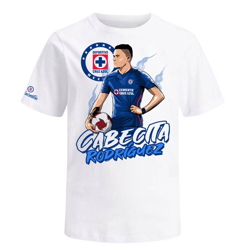 Playera Adulto CRUZ AZUL Cabecita Rodríguez Producto Oficial