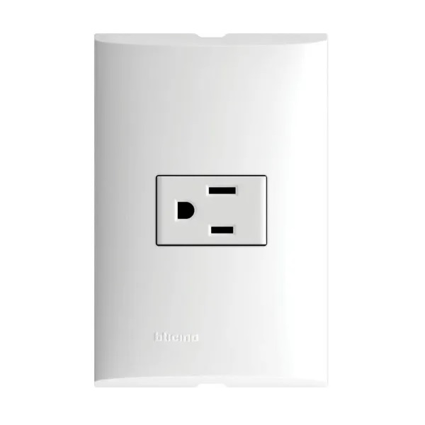 PLACA MODUS 1TOMA CORRIENTE POLARIZADO 10 A BLANCA BTICINO