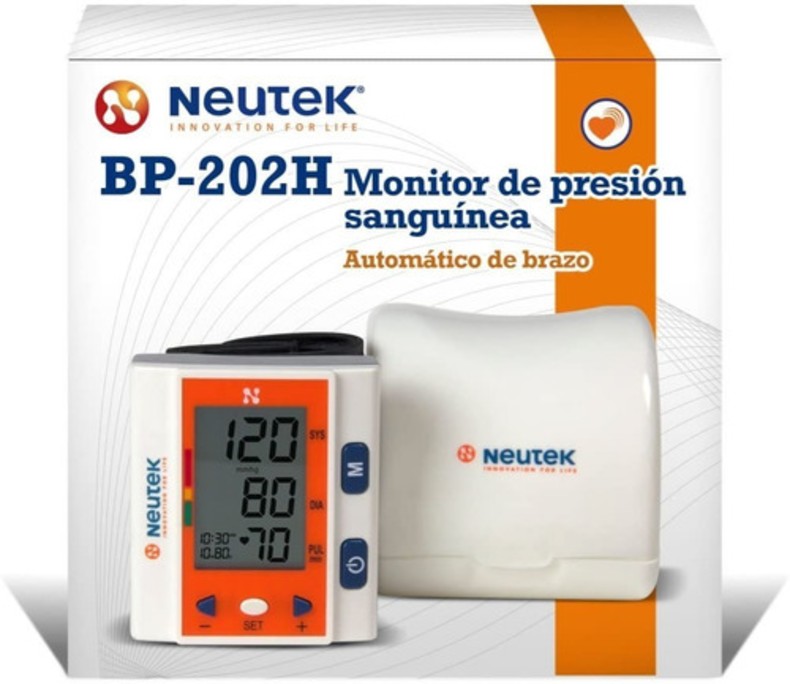 Baumanometro Digital Arterial De Muñeca Neutek Bp - 202h