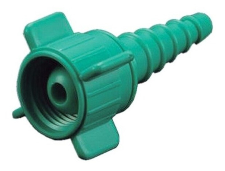 Conector Tuerca Plastico Para Oxigeno Niple Cola Raton