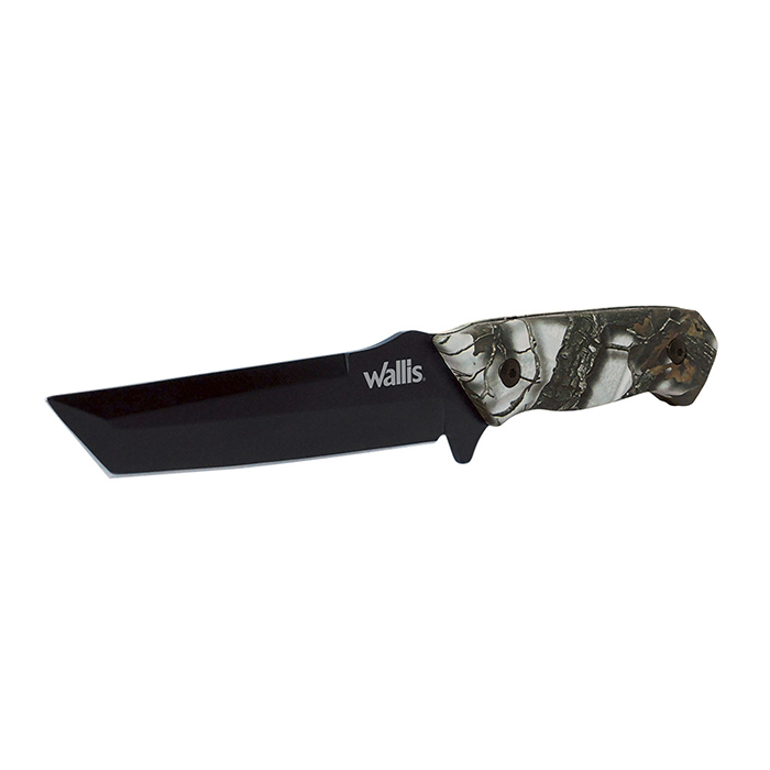 Cuchillo de monte con funda, acero inoxidable dureza 48-52