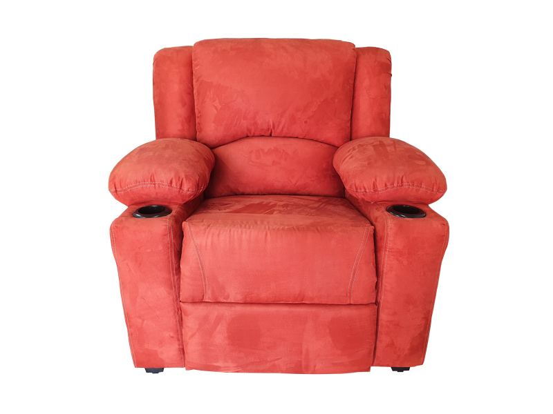 SILLON RECLINABLE SHERATON SUEDE MARRON ESPACIO MUEBLES  