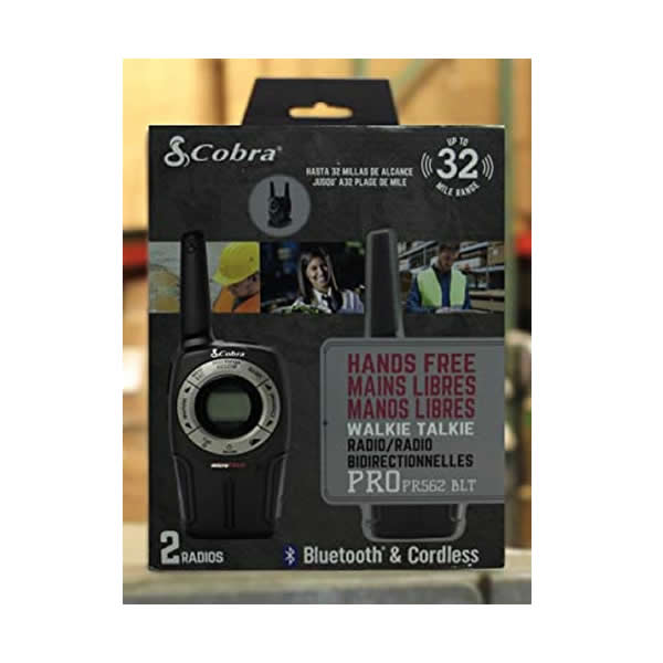 Walkie Talkie Manos Libres Cobra PR562BLT - Negro