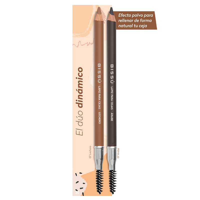 Lápiz Para Cejas Bissú Original Varios Tonos Con Cepillo