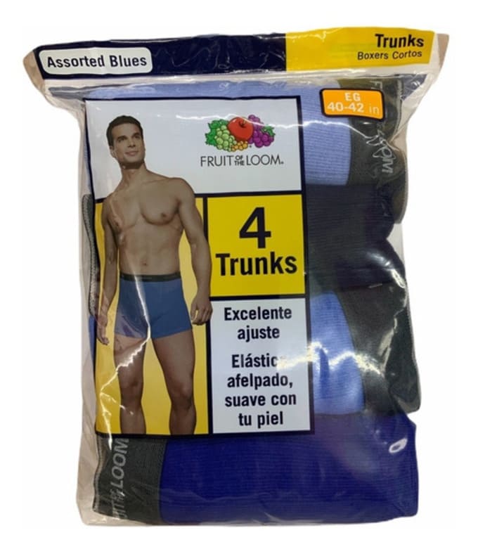 BOXER FRUIT OF THE LOOM 4 PACK TRUNK
