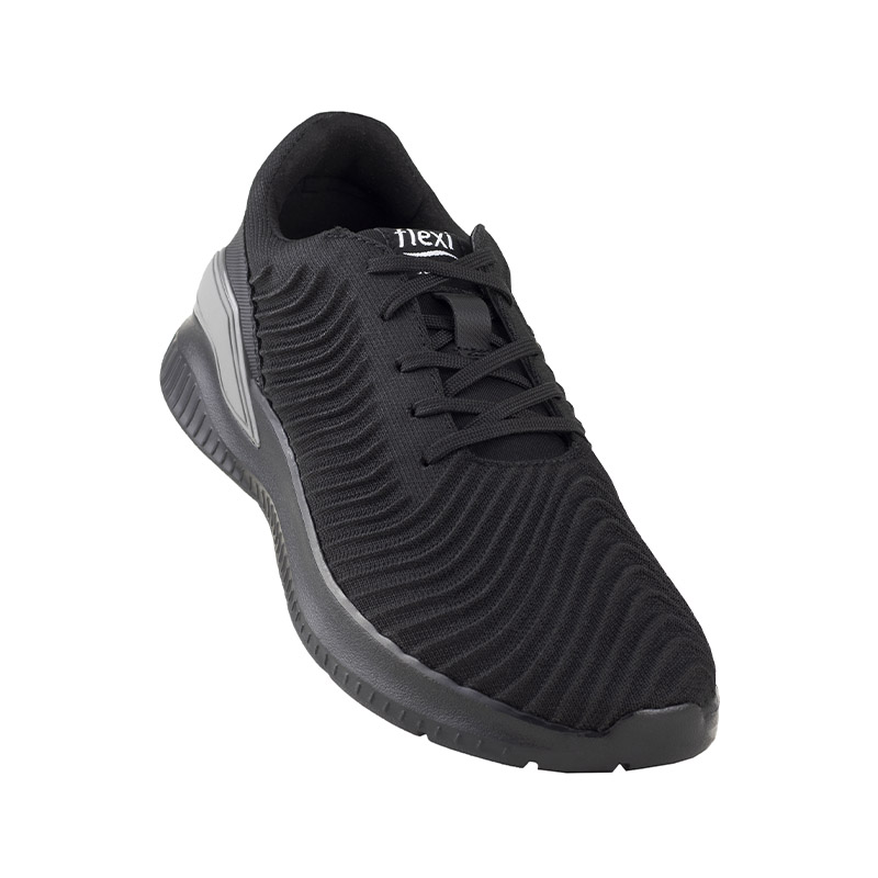 TENIS DE HOMBRE FLEXI SPORT CASUALES ESTILO CALCETIN 405401 NEGRO ORIGINALES