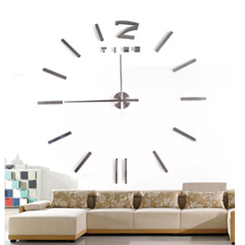 Reloj de Pared Minimalista Color Plata