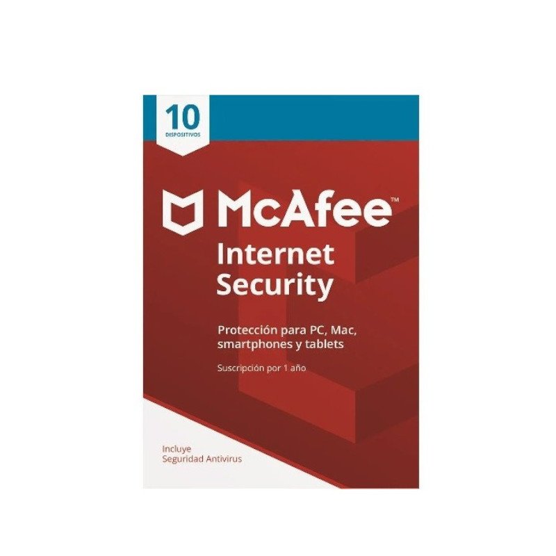Antivirus McAfee Internet Security - 10 Dispositivos 