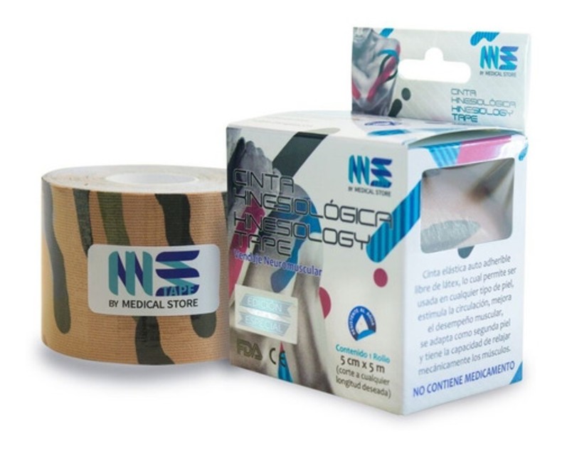 Cinta Kinesiologíca Vendaje Neuromuscular Hipoalergenicas  Camuflaje Carne