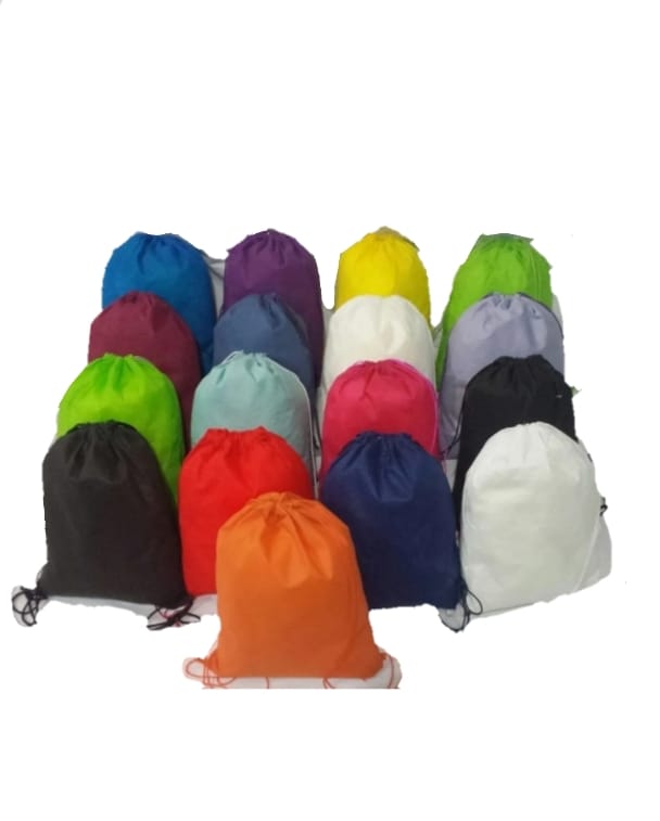 morral de tela colores 100 pzs 