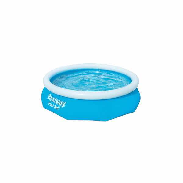 Alberca Inflable Piscina Circular Semi Inflable 3.05 m 3,800 L Familiar Azul Bestway