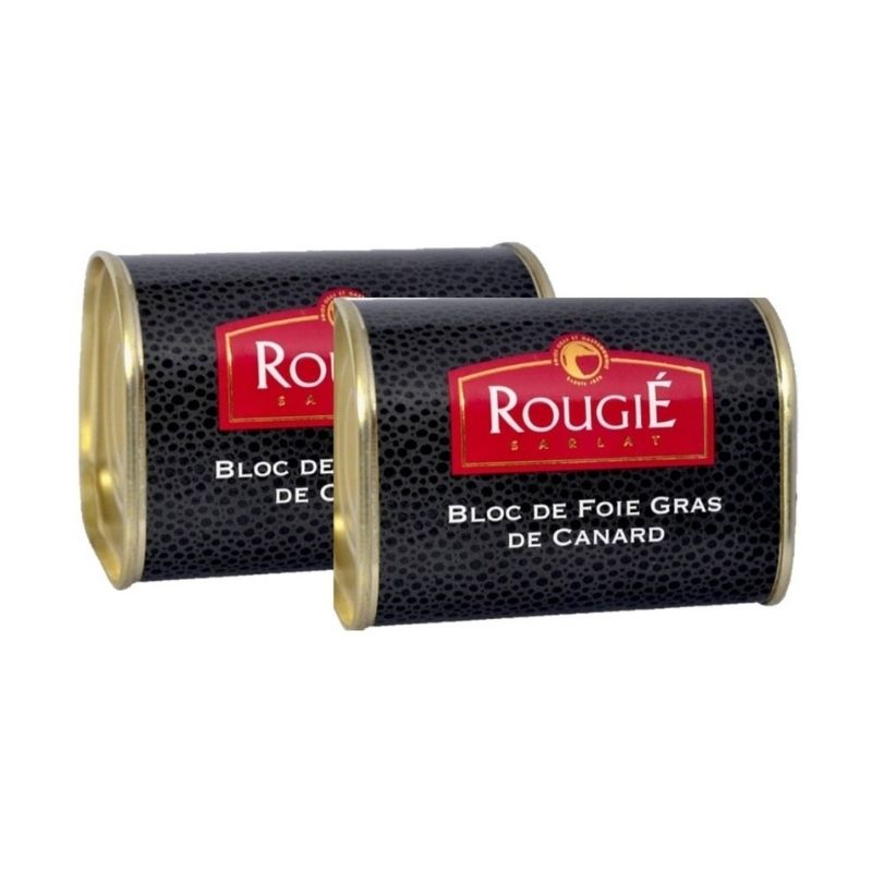 Foie Gras Bloc De Pato Rougie Dos Pzs C/u 145g Envio Gratis.