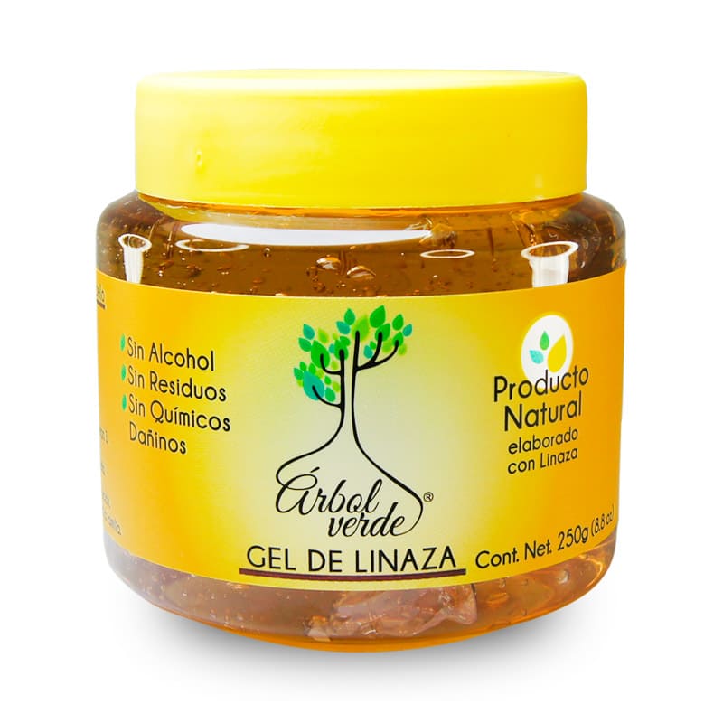Gel de Linaza Natural Árbol Verde 250gr Sin Alcohol 