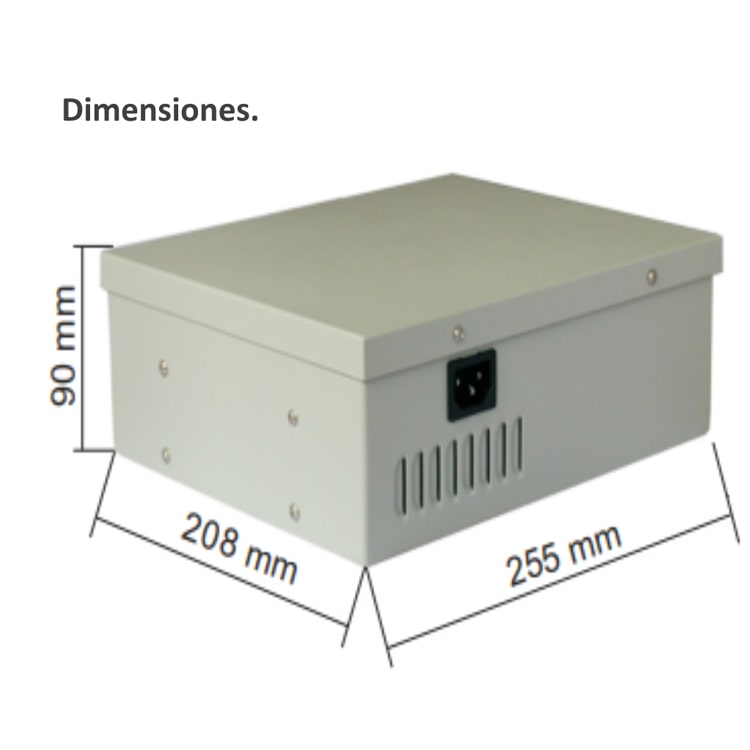 Fuente centralizada energia CSE2410-D18 24 v CA / 10 Amperes / Con distribuidor para 18 camaras