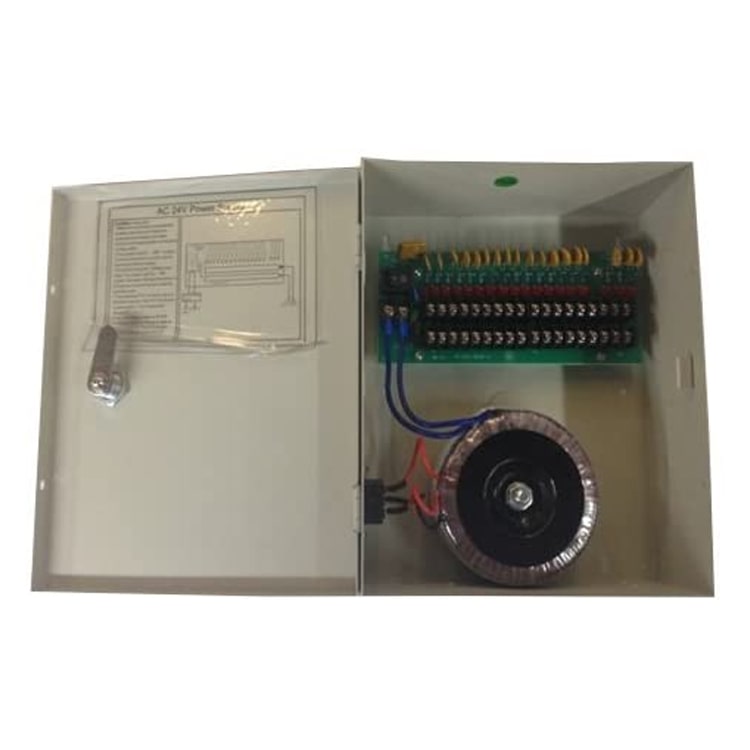 Fuente centralizada energia CSE2410-D18 24 v CA / 10 Amperes / Con distribuidor para 18 camaras