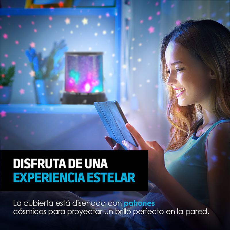Lámpara Luces LED Proyector de Estrellas para Niños Redlemon