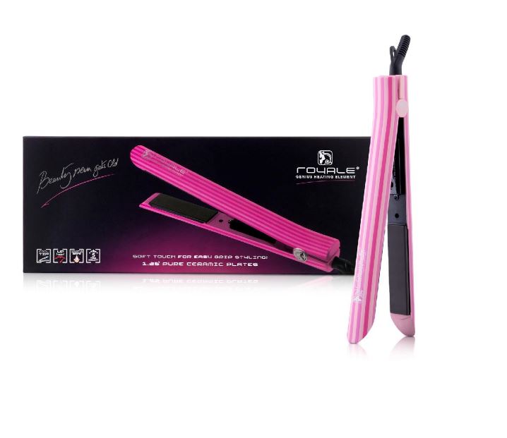 Plancha Para Cabello Platinum Pink Stripes Royale