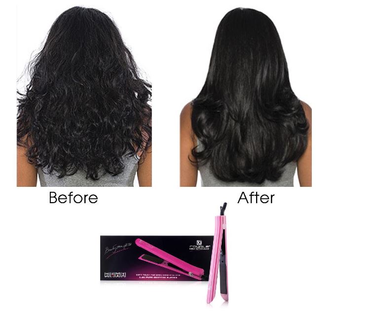 Plancha Para Cabello Platinum Pink Stripes Royale