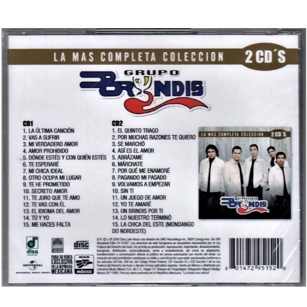 Grupo Bryndis ~ La más completa colección (2CD)