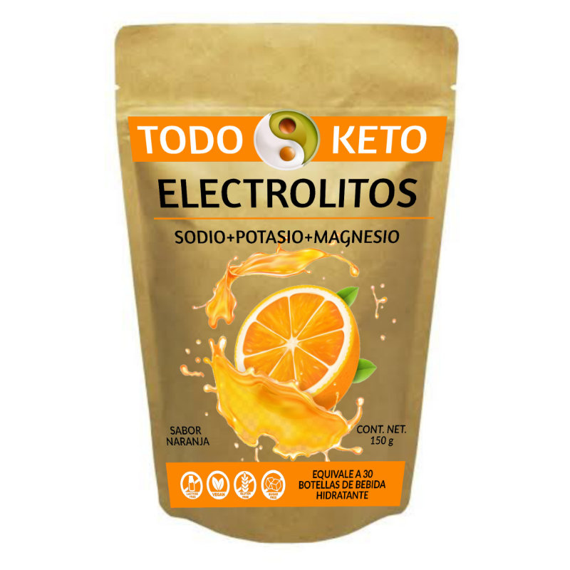 Electrolitos sin Azúcar en Polvo Keto sabor Naranja