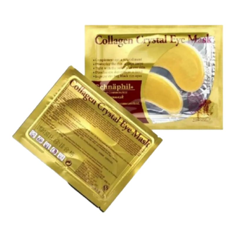 10 Parches Para Ojos De Colageno 24K Anti Ojeras, Bolsas, Arrugas, Inflamacion y Circulos Negros Gold