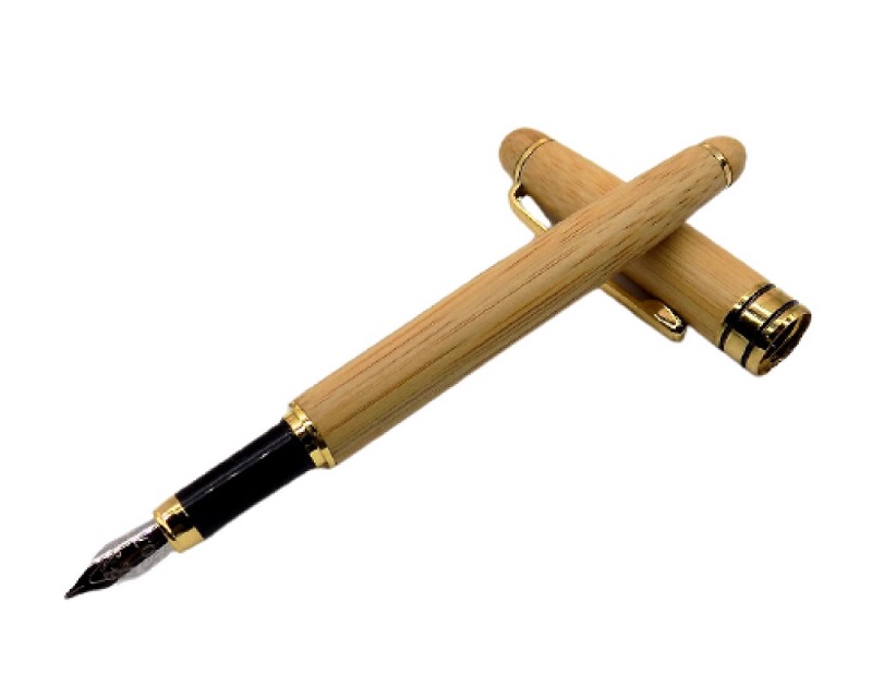Pluma Fuente De Bambú Natural Marca Manolo Modelo Yakarta