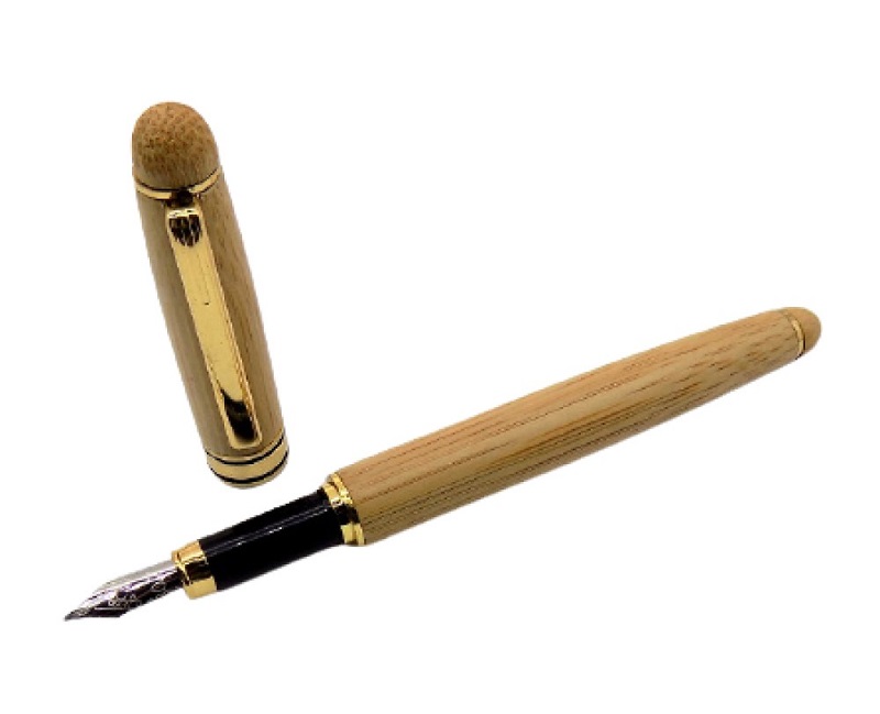 Pluma Fuente De Bambú Natural Marca Manolo Modelo Yakarta