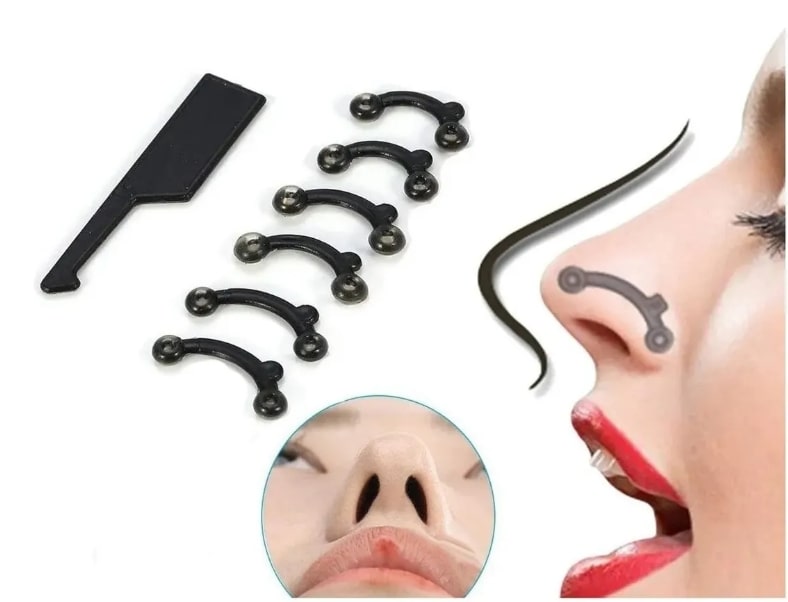 Respingador Nasal Corrector De Nariz 3 Pares 1 Ch, 1 M Y 1 L