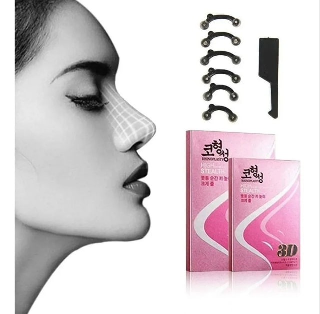 Respingador Nasal Corrector De Nariz 3 Pares 1 Ch, 1 M Y 1 L