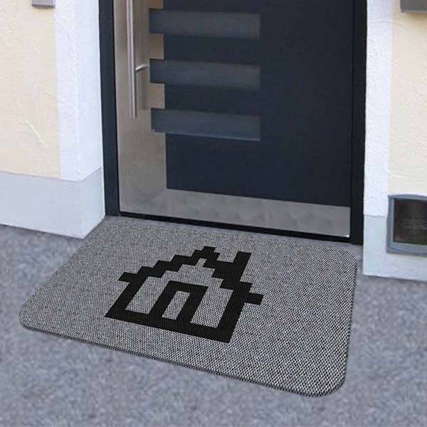 TAPETE DECORATIVO ELITEMAT DISEÑO CASA PIXEL STERLING DE 0.70X0.50 MTS