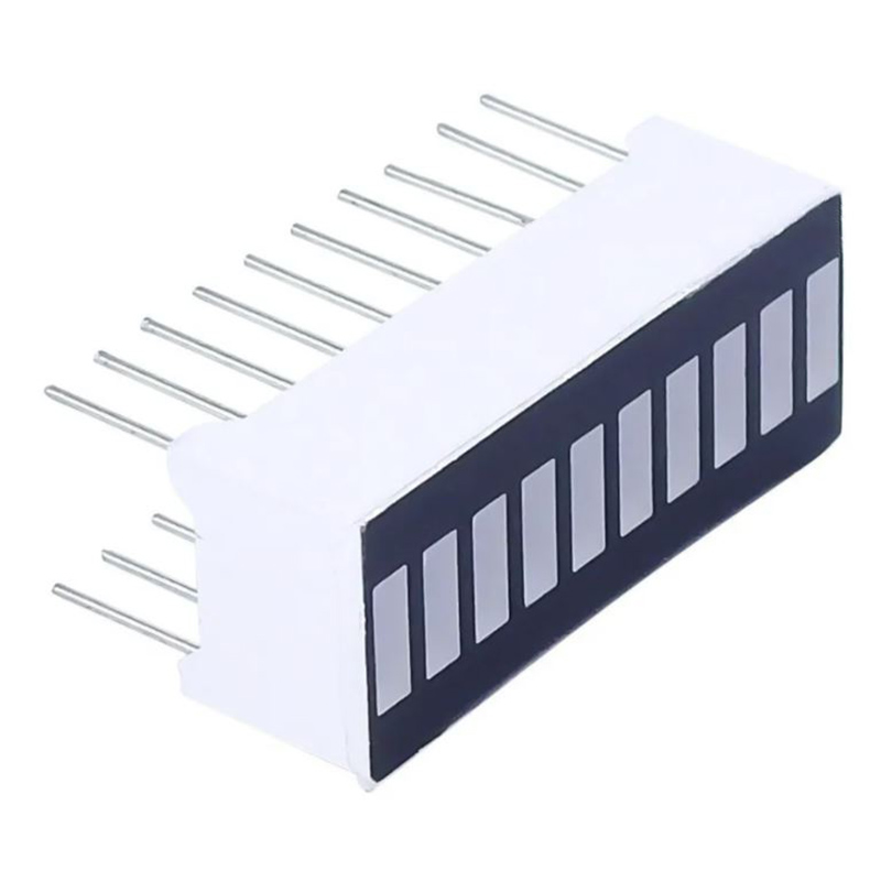 Segmentos Led 5 Piezas Display De 10 Segmentos Led Rojo 20 Pines Brillante