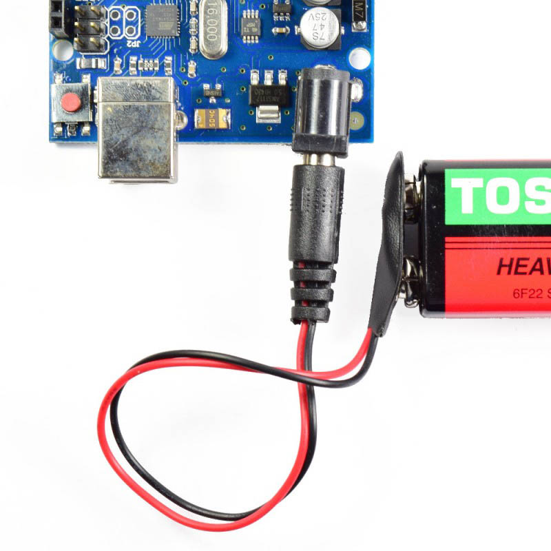 Conector Batería Dc 9v A Plug, Broche Pila Arduino 3 Piezas