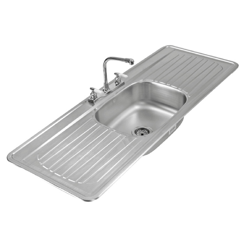 FREGADEROS LÍNEA CLÁSICA DE EMPOTRAR ACERO INOXIDABLE C-203N MARCA EB TECNICA 