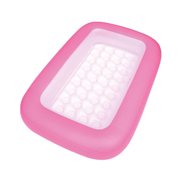 Alberca Diseño Rectangular Infantil Piscina Inflable Rosa para Niños
