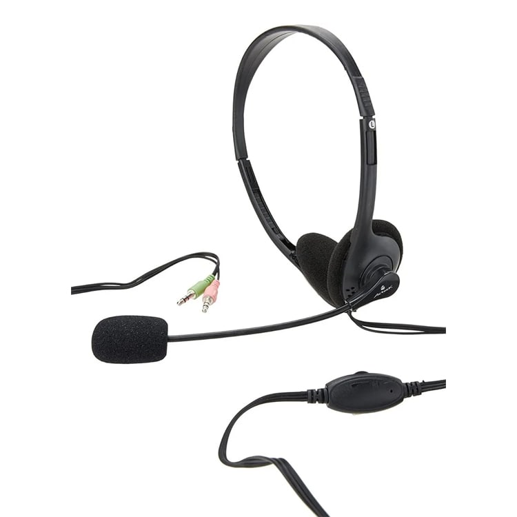 Audífonos Diadema Con Micrófono, 2 Plug 3.5mm Acteck