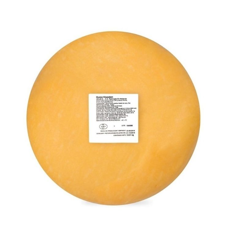 Queso Maasdam Rueda 12 Kilos Visser Kaas Holanda