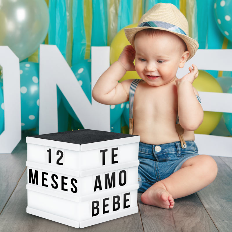 Letrero Luminoso LED Cubo 3D Letras Números Símbolos Redlemon.