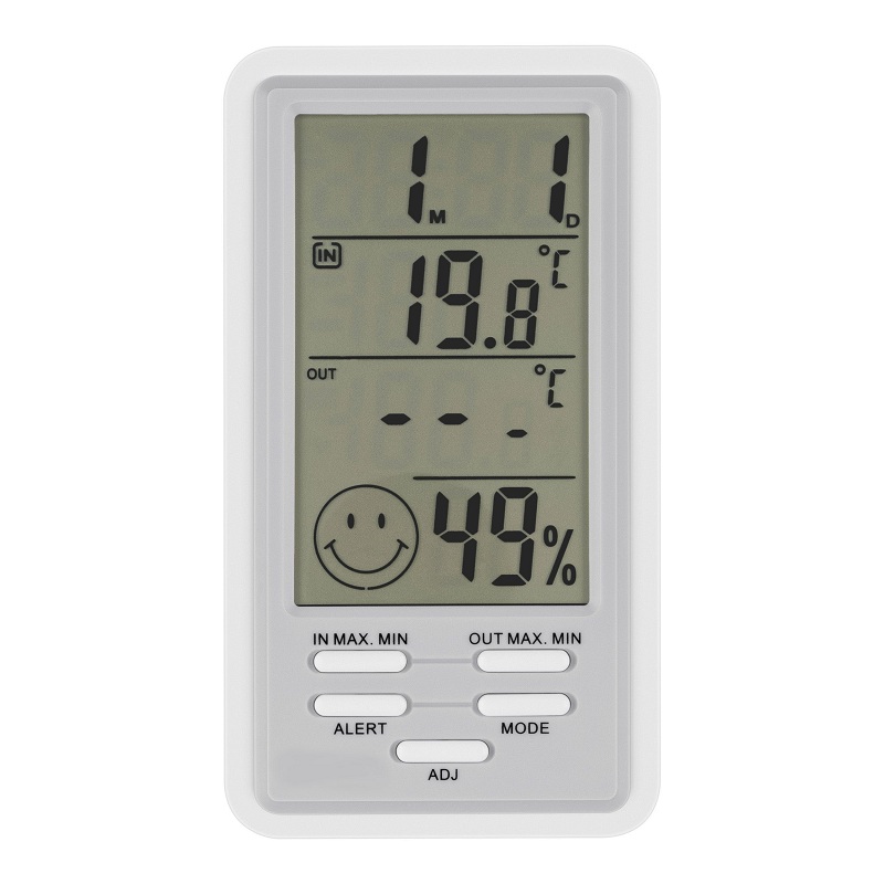 Termómetro digital para interior/exterior con sensor de humedad / TER-150
