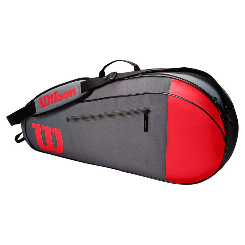 Raquetero Wilson Team 3 pack Rojo Gris