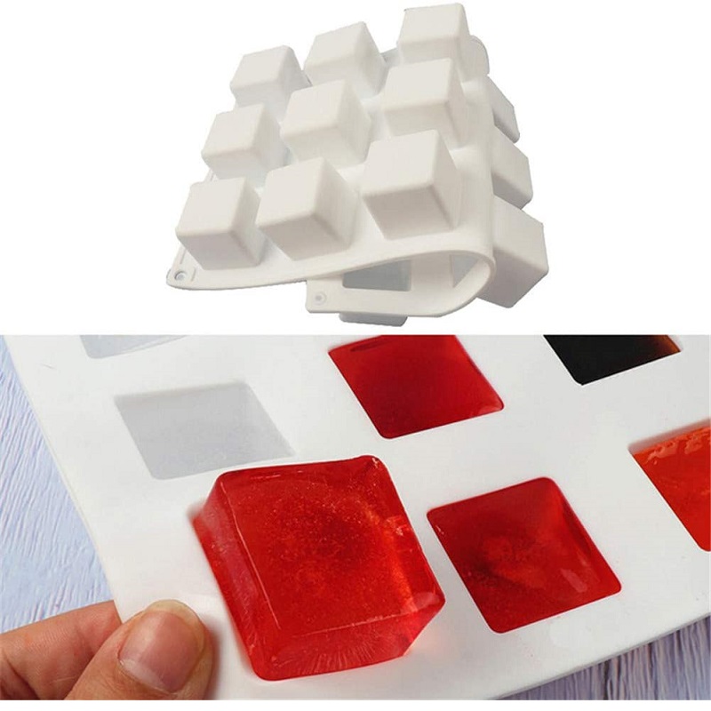 Molde Cuadrado De Silicon De 15 Cavidades / Pastel Rubick