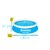 Alberca Inflable Circular Azul Infantil 1.83 m