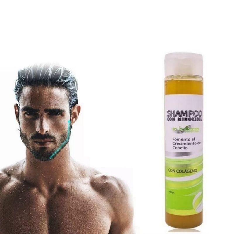 Shampoo Minoxidil In Bellezza Crecimiento Cabello Alopecia Anti Caída + 3 Activos 