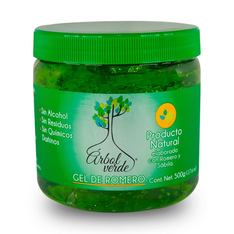 Gel de Romero y Sábila Natural Árbol Verde 500gr Sin Alcohol