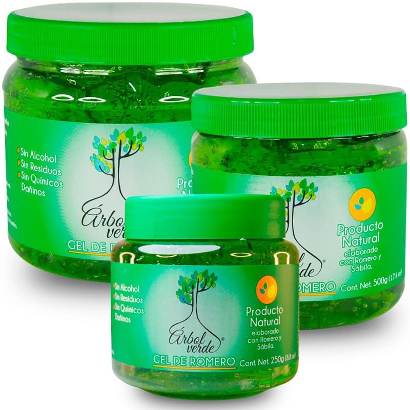 Gel de Romero y Sábila Natural Árbol Verde 1Kg Sin Alcohol