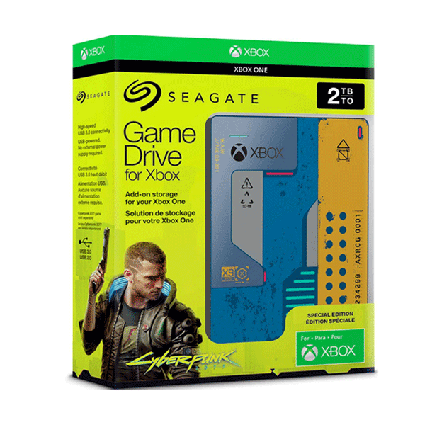Disco Duro externo Cyber Punk Seagate Game Drive for Xbox STEA2000428 2TB