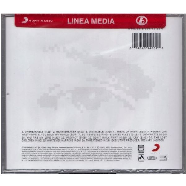CD Michael Jackson ~ Invincible