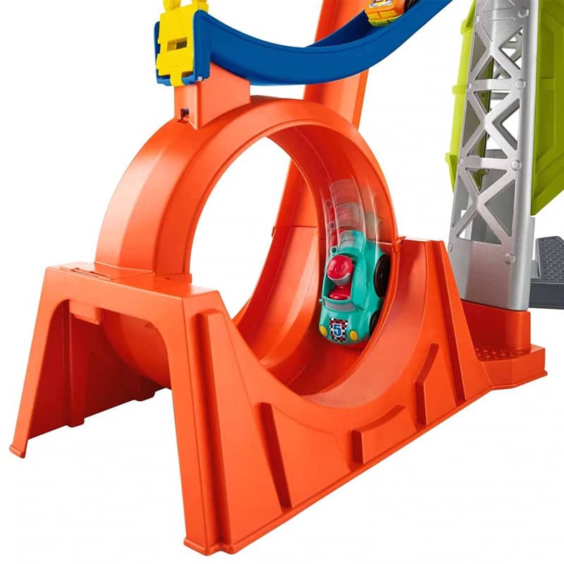 Pista De Carreras Con Lanzador Y Looping Fisher Price
