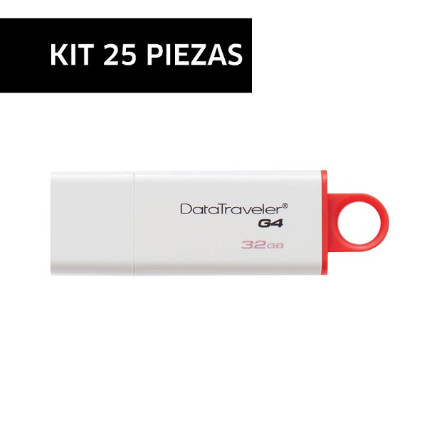 Kit 25 Piezas Kingston USB DTIG4/32GB