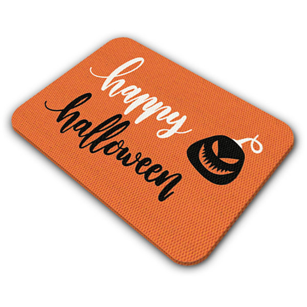 TAPETE DECORATIVO ELITEMAT DISEÑO HAPPY HALLOWEEN CALABAZA ORANGE/BLACK 0.70 X 0.50 MTS