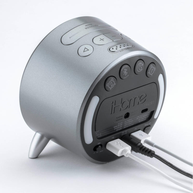 Bocina Bluetooth Reloj Despertador iHome iBT235G Carga USB.